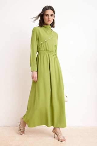 Women's Flat Maxi Long Casual/daily A–line Hijab dress