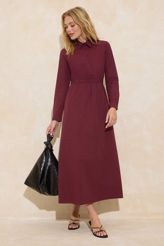 Women's Flat Maxi Long Casual/daily A–line Hijab dress