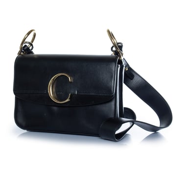 Chloé, C leather bag in black