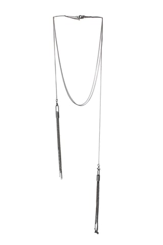 Ann Demeulemeester, 925 double tassel necklace