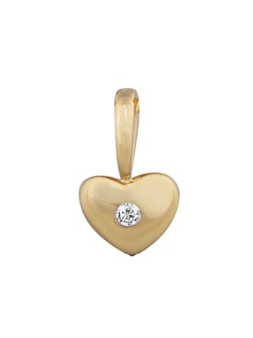 Orolino Trailer 585 gold heart motif with brilliant-cut diamond 0.01ct.