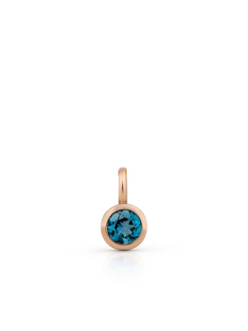 Orolino Trailer 585 gold rosé with blue topaz (beh.)