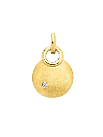 Orolino Trailer Gold 585 mattiert mit Brillant 0,02ct.