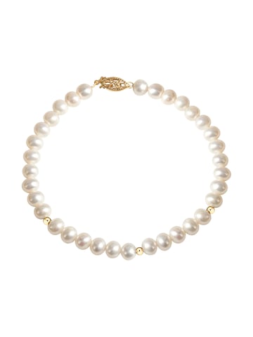 Fascination by Ellen K. Bracelet Gold 585 with white pearls 20cm