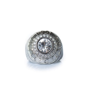 Dolce & Gabbana, silver 1984 ring with stone