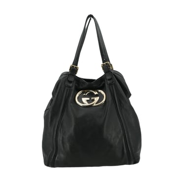 Gucci Leather Tote Bag Big GG logo