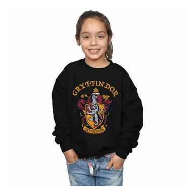 Harry Potter Girls Gryffindor Crest Sweatshirt (Black)