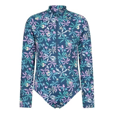 Mountain Warehouse Childrens/Kids Mira Palm Leaf Rash Guard (Dark Teal)