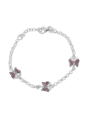 Zeeme for Kids Bracelet 925/- Sterling silver crystal pink