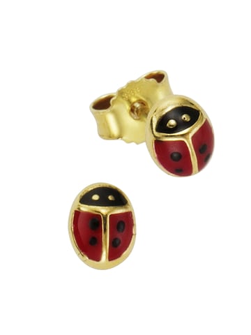 Zeeme for Kids Earrings Gold 333 motif ladybird