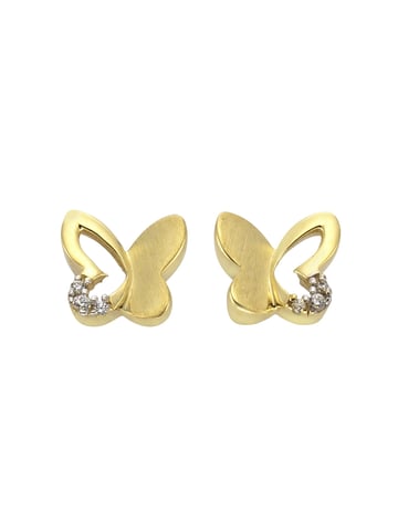 Zeeme for Kids Earrings 333 gold two-coloured butterfly