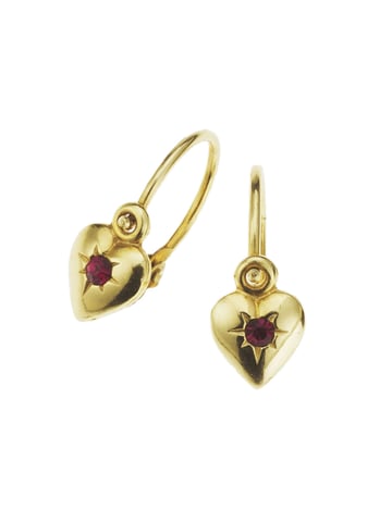 Zeeme for Kids Earrings Gold 333 heart motif