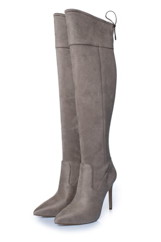 Michael Kors, Jamie suede stretch boots in taupe