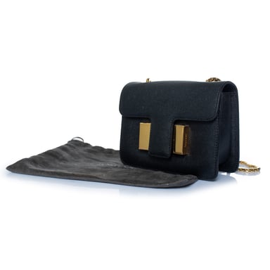Tom Ford, Black grained leather Sienna bag