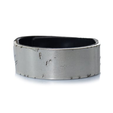 Maison Margiela, leather and metal cuff bracelet