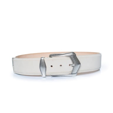 IRO, white suede belt