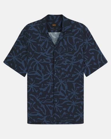 Rayer Short Sleeve Shirt in Dark Blue