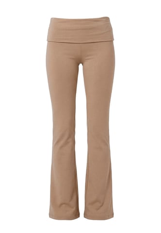 Fold Over Pants LIGHT BROWN