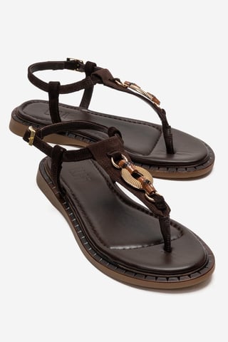Tiana Sandal i Läder med Spänne