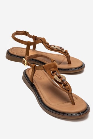 Tiana Sandal i Läder med Spänne