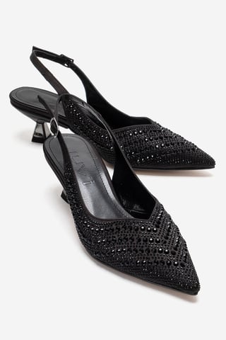 Royale Embellished Kitten Heel Pump