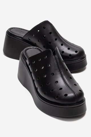 Nives Leather Wedge Sandal