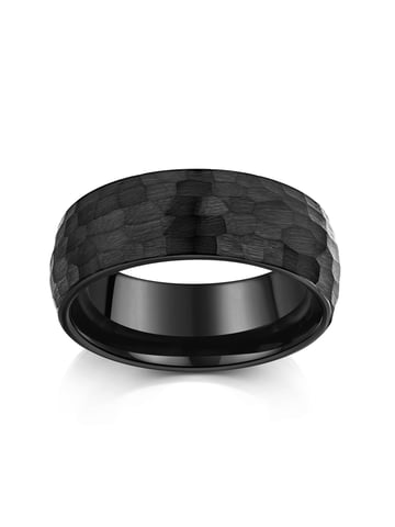 Zeeme Stainless Steel Ring Wolfram schwarz