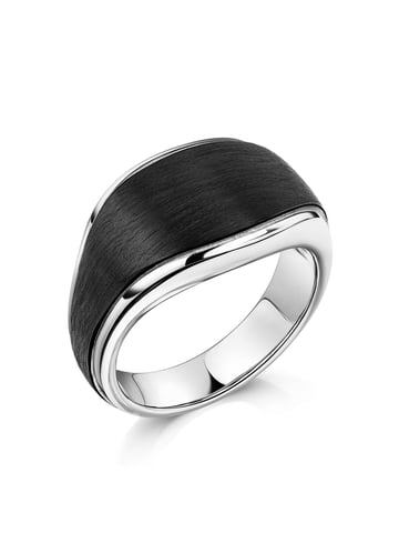 Zeeme Stainless Steel Ring Stainless steel PVD black