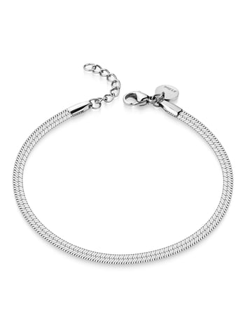 Zeeme Stainless Steel Bracelet Stahl glanz 18 + 2 cm