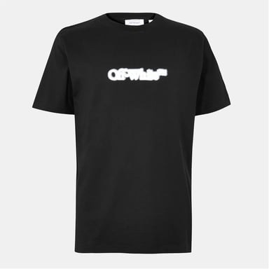 Heren Off White Spray Arrow T in Zwart-Wit