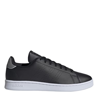 Men's adidas Advantage Lace Up Low Top Sneakers in Black/Grey Thre