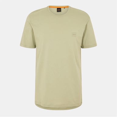 Heren Boss Hbo Tales T-Shirt, Premium Katoen in Open Groen 370