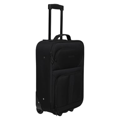 Mountain Warehouse Essentials 2 Wheeled Suitcase (Jet Black)