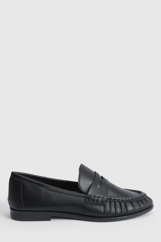 Grace Faux Leather Grandad Loafers