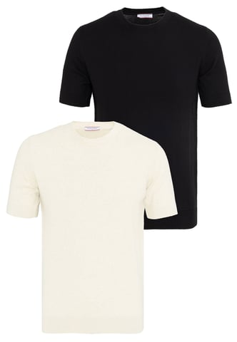 T-Shirt Basic Knit Tshirt Pack Of 2