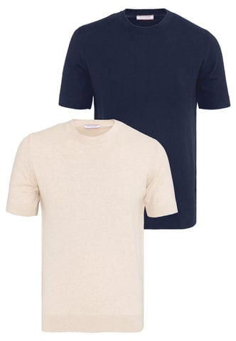 T-Shirt Basic Knit Tshirt Pack Of 2