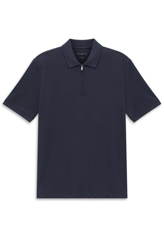 Bugatti Herren Poloshirt mit kurzem Reißverschluss