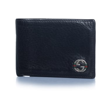 Gucci, black leather wallet