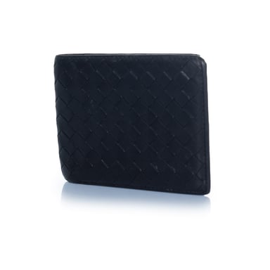 Bottega Veneta, intrecciato leather wallet in black