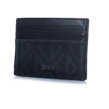 Dior kaarthouder van monogramcanvas en leer.