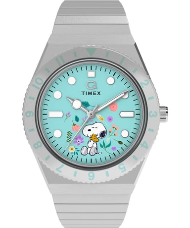 Timex Peanuts Q Timex Dames Horloge Zilverkleurig TW2Y52700