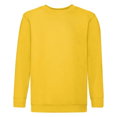 Fruit of the Loom Childrens/Kids Premium Set-in Sweatshirt (Sunflower)