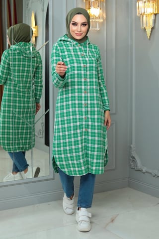 Knäppt Chanel Cape Grön