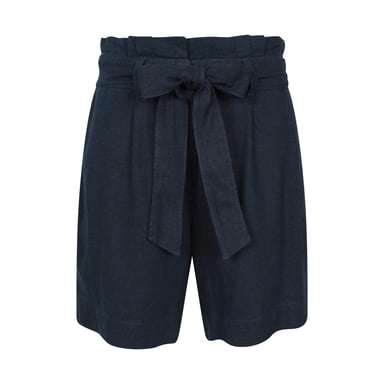 Mountain Warehouse Womens/Ladies Oatley Linen Blend Shorts (Navy)
