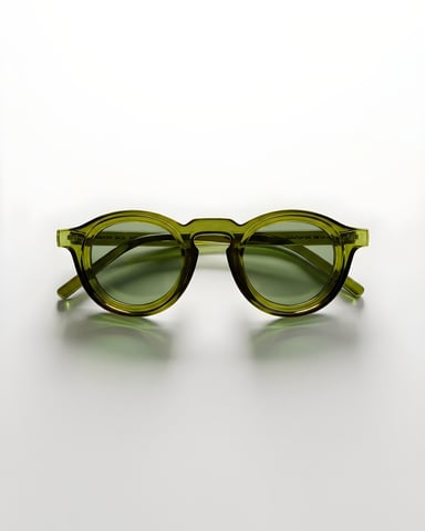 Black Bananas Monochrome Sunglasses, Green