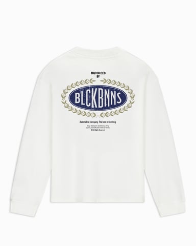 Black Bananas Automobile Longsleeve T-Shirt, White