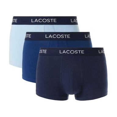 Lacoste Mens Cotton Stretch Boxer Shorts (Pack of 3) (Light Blue/Blue/Navy)