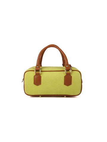 Giulia Monti Shoulder Bag Grass Green Golden Brown