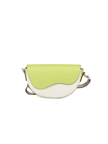 Giulia Monti Shoulder Bag Grass Green Light Beige