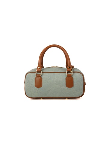 Giulia Monti Shoulder Bag Pale Green Golden Brown
